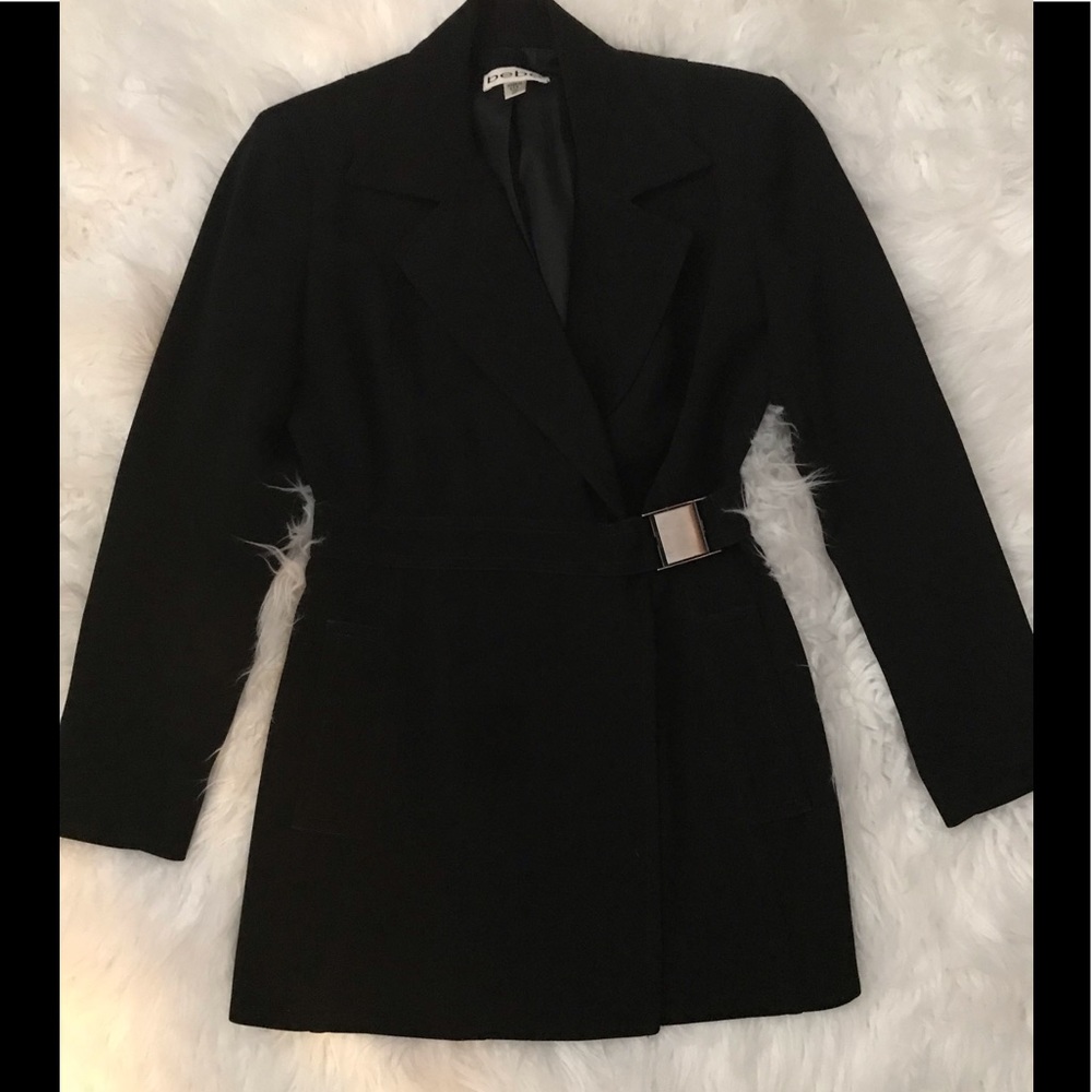 Bebe vintage jacket with side clasp closure 2p